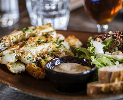 Catering food plating